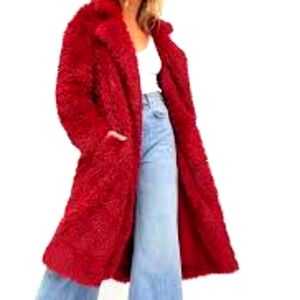 Free People Evys Faux Fur Coat